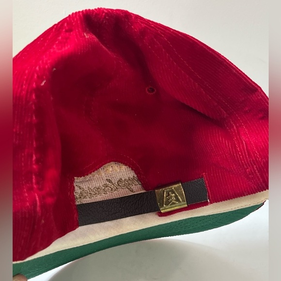 Vantage Championship Vintage Red Cordoroy Rope Hat TEXACE Made in USA Tanglewood - Picture 7 of 7
